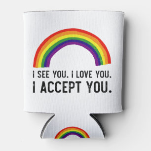 Ik Zie Ik Hou Van Jou Ik Accepteer Jou Gay Pride L Blikjeskoeler