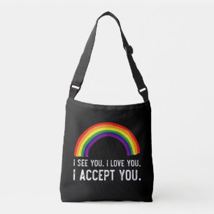 Ik Zie Ik Hou Van Jou Ik Accepteer Jou Gay Pride L Crossbody Tas