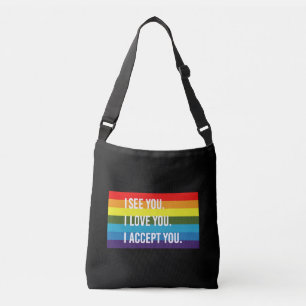 Ik Zie Ik Hou Van Jou Ik Accepteer Jou Gay Pride L Crossbody Tas