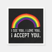 Ik Zie Ik Hou Van Jou Ik Accepteer Jou Gay Pride L
