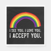 Ik Zie Ik Hou Van Jou Ik Accepteer Jou Gay Pride L