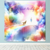 Ik zie je bij de Rainbow Bridge Canvas Afdruk (Insitu (Houten vloer))