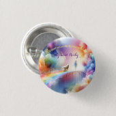 Ik zie je bij de Rainbow Bridge Ronde Button 3,2 Cm (Voorkant /achterkant)