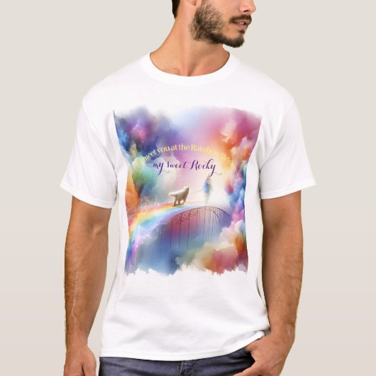 Ik zie je bij de Rainbow Bridge T-shirt (Voorkant)