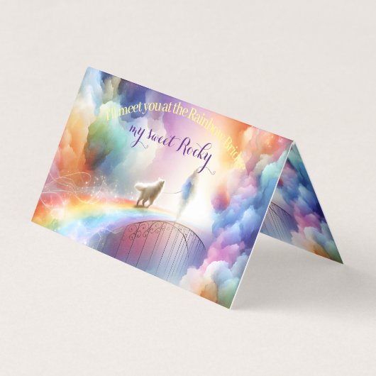 Ik zie je bij de Regenboogbrug  Kaart (Voorkant)