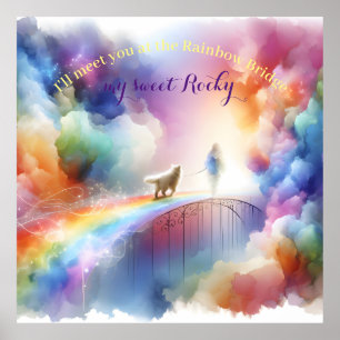 Ik zie je bij de Regenboogbrug Poster