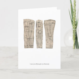 Ik zie je door mijn illusies heen kaart