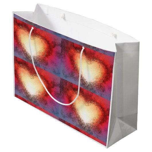 "Ik zie je hart" (grote) cadeautas (Achterkant Gekanteld)