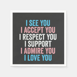 Ik zie je, ik accepteer je, ik respecteer je trans servet