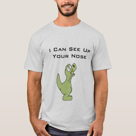 Ik zie je neus T. shirt rex (Voorkant)