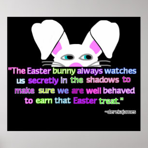 Ik zie je, paashaas Bunny Poster