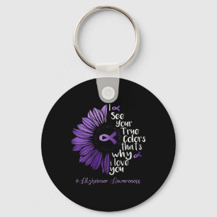 Ik zie je ware kleur Heimerheimer zonnebloem hoop Sleutelhanger