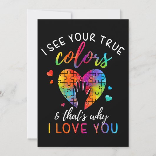 Ik Zie Je Ware Kleur, Puzzelwereld Autisme Kaart (Voorkant)