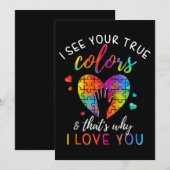 Ik Zie Je Ware Kleur, Puzzelwereld Autisme Kaart (Voorkant / Achterkant)
