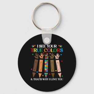 Ik zie je ware kleuren Autism Black History Melani Sleutelhanger