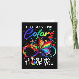 Ik zie je ware kleuren vlinder oneindigheid als au kaart