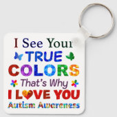 Ik zie jullie WARE KLEUREN Sleutelhanger (Achterkant)