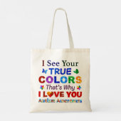 Ik zie jullie WARE KLEUREN Tote Bag (Achterkant)
