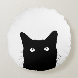 Ik zie Kat klikken om een Kleur van de Douane te Rond Kussen