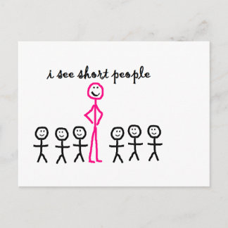 Ik zie Korte Mensen Briefkaart