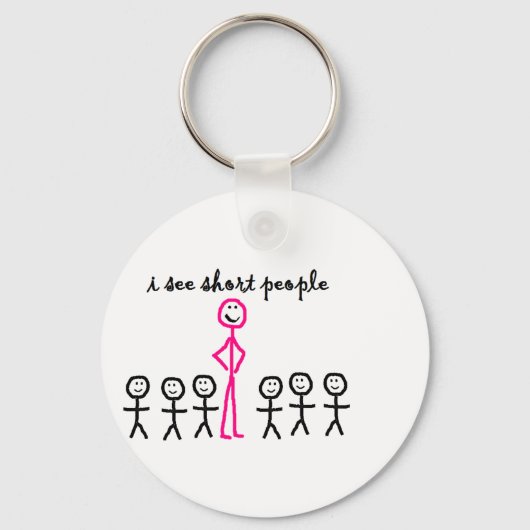 Ik zie Korte Mensen Sleutelhanger (Voorkant)