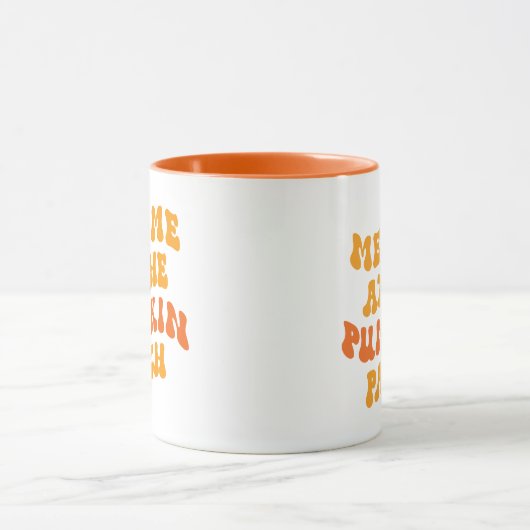 Ik zie me bij de pompoenpleister mok (Midden)