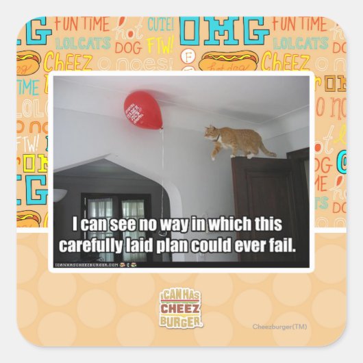 Ik zie niet in hoe dit zou kunnen mislukken vierkante sticker (Voorkant)