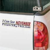 Ik zie november van mijn Huis Bumpersticker (Op Truck)