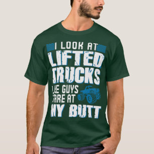 Ik zie opgerolde vrachtwagens als jongens die naar t-shirt