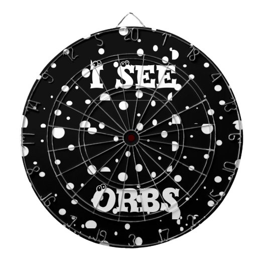 Ik zie Orbs-dartboard Dartbord (Voorkant)