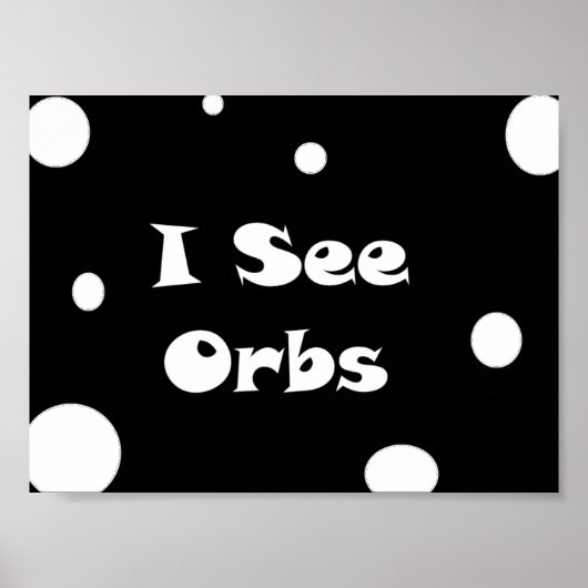 Ik zie Orbs-poster Poster (Voorkant)