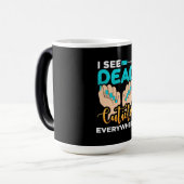 Ik zie overal kubussen magische mok (Voorkant links)