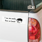 Ik zie Rusland vanuit mijn huis! Bumpersticker (Op Truck)