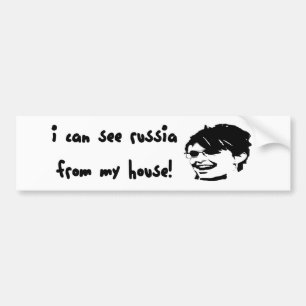 Ik zie Rusland vanuit mijn huis! Bumpersticker