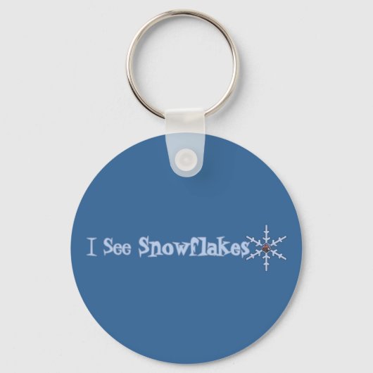 Ik zie Snowflakes Sleutelhanger (Voorkant)