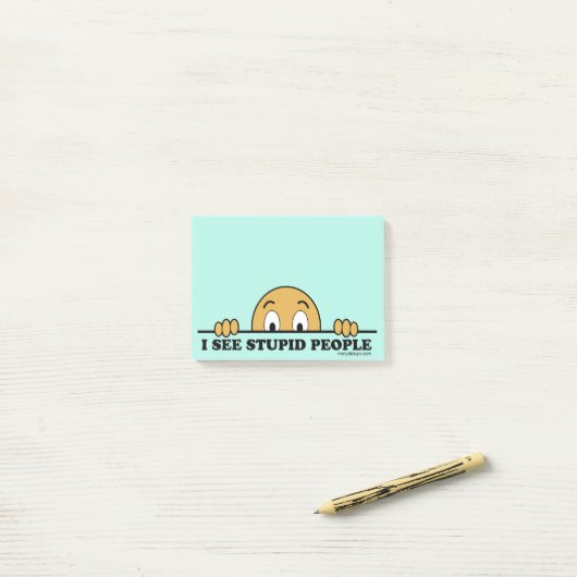 Ik zie stoute mensen post-it® notes (Op bureau)