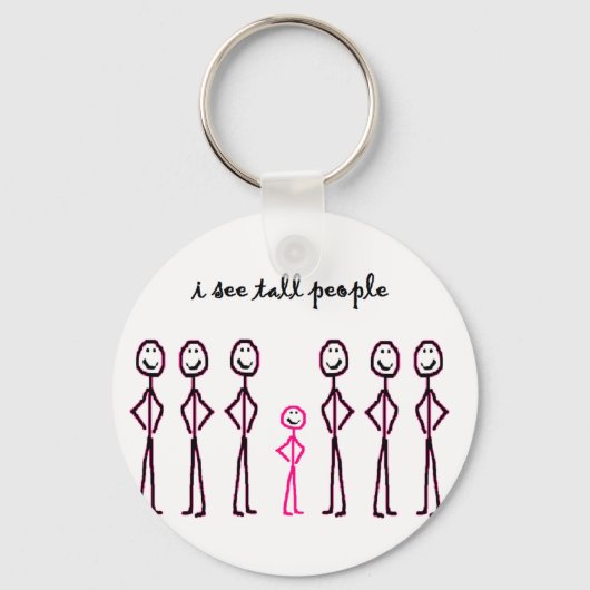 Ik zie Tall Mensen Sleutelhanger (Voorkant)