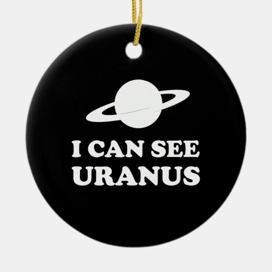 Ik zie Uranus Keramisch Ornament (Voorkant)