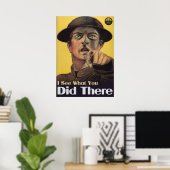 Ik zie wat je daar deed poster (Thuiskantoor)