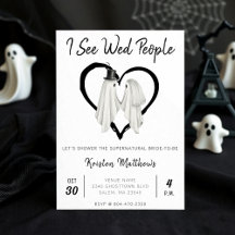 Ik zie Wed People Ghost Halloween Vrijgezellenfees