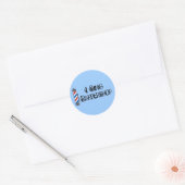 Ik zing Barbershop Gift Ronde Sticker (Envelop)