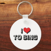 Ik zing graag Sleutelhanger (Voorkant)