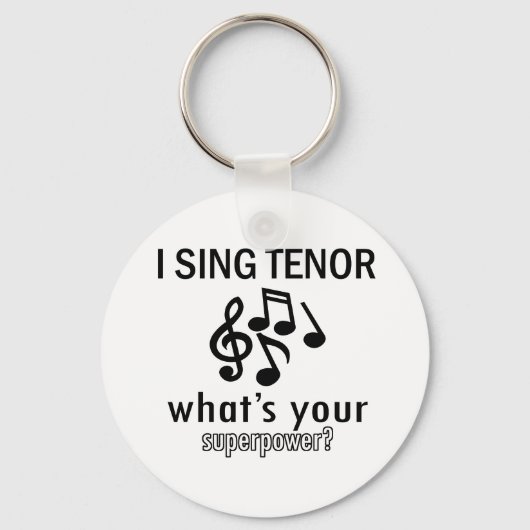 Ik zing Tenor Sleutelhanger (Voorkant)