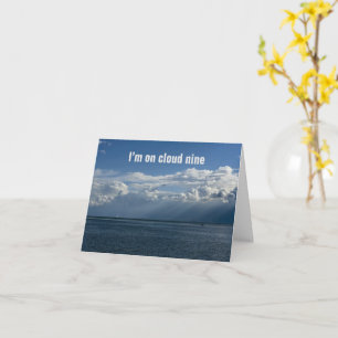 Ik zit op cloud negen, als ik bij je ben - CARD Kaart