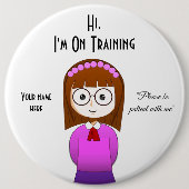 Ik zit op training 6-inch Button (Voorkant)