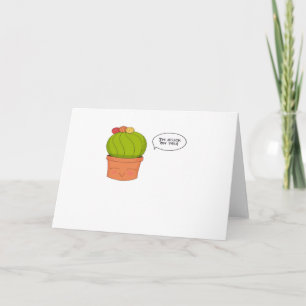 Ik zit vast aan jou Happy Cactus Speelse Vormgevin Kaart