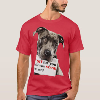 Ik zit voor jou, jij staat voor mij t-shirt