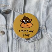 Ik zoek mijn poep ronde button 4,0 cm (In situ)