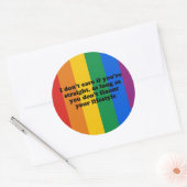 IK ZORG ER NIET OM ALS JULLIE RECHTSTREEKS RONDE STICKER (Envelop)