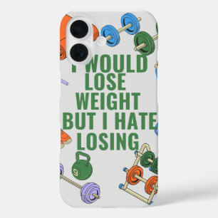 Ik zou afvallen, maar ik haat het om de iPhone-hoe iPhone 16 Hoesje